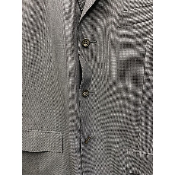 Polo Ralph Lauren Mens Suit Jacket Gray 3 Button Virgin Wool Extrafine Italy 41R - Picture 14 of 16